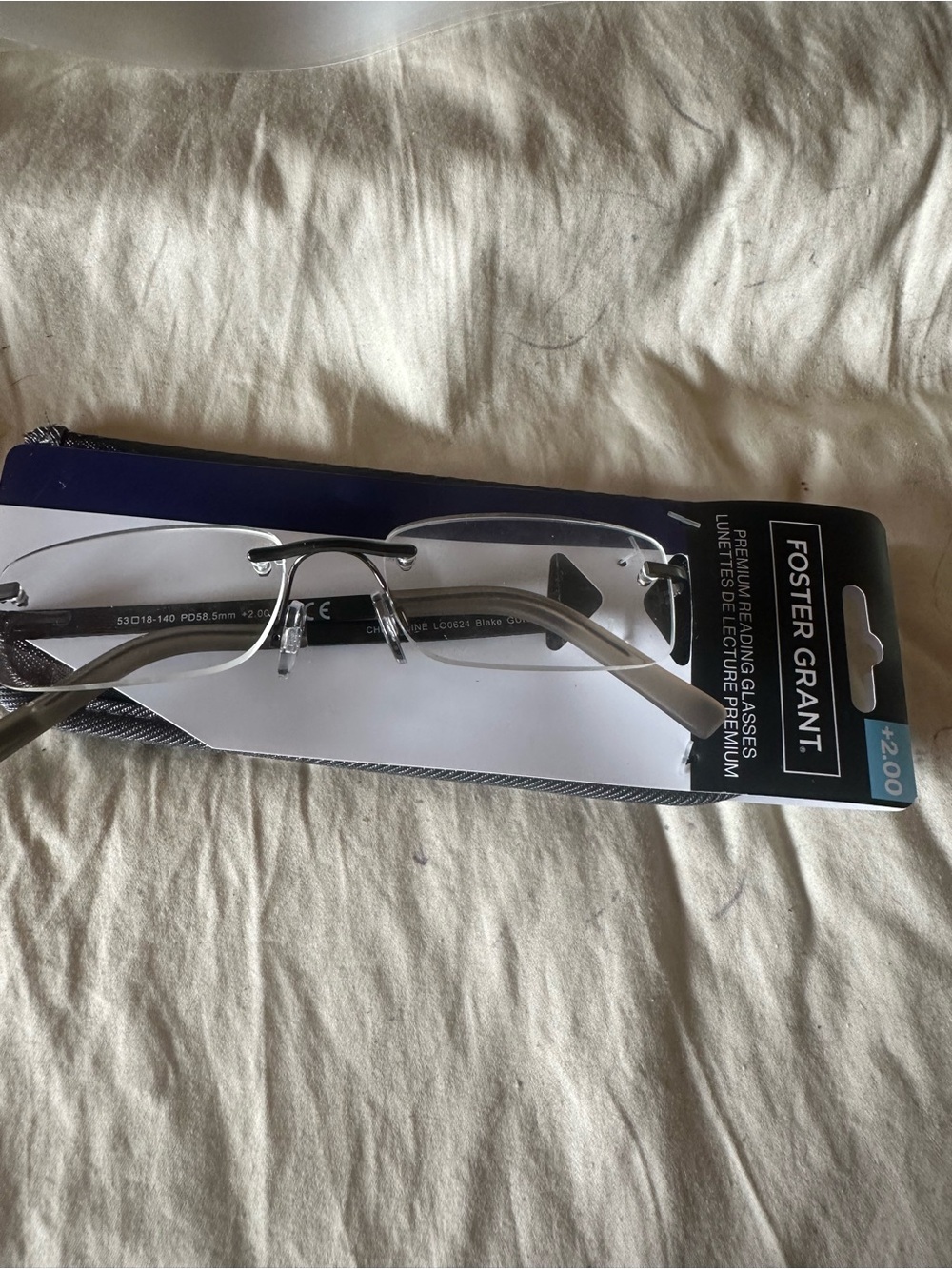 Foster Grant LO0624 Blake Gun +2.00 Reading Glasses